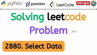 lead code question solution:-  2880. Select Data