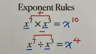 Basic algebra: Exponent rules | exponent rule #exponent #exponents #algebra