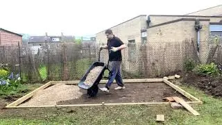 DIY Garden Room Concrete Base