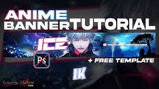 How To Make A FREE Anime (Jujutsu Kaisen) YouTube Banner In Pixlr! (Easy Tutorial)