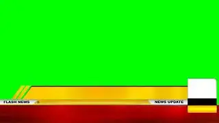 Media Scroll Footage | News Banner Lower Third | News Broadcasting Banner For Media Use_Green Screen