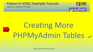 Creating More PHPMyAdmin Tables