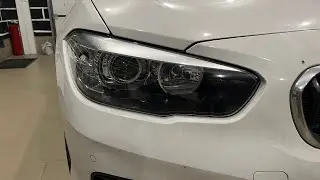 BMW f20 рест- тюнинг фар, установка линз, диодные Expression Drive