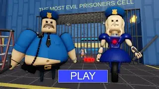 POLICE GIRL! BARRY 2 PLAYER ESCAPE OBBY ROBLOX