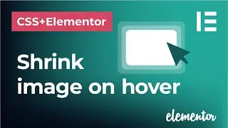 How to shrink image on hover using Elementor and custom CSS code  |  Elementor and CSS tutorial