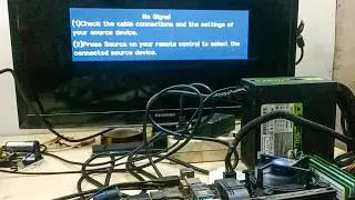 Computer no signal blank screen after switch to internal graphic