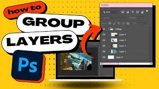 [TUTORIAL] How to GROUP LAYERS in Photoshop! (2 Minutes)