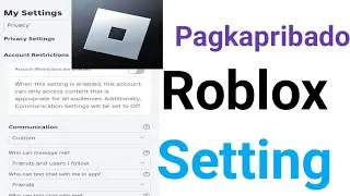 Setting ng privacy ng Roblox
