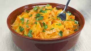 ТУШЕНАЯ КАПУСТА С КАРТОШКОЙ, как в детстве. Идеальный ужин или вкусный гарнир. Рецепт Всегда Вкусно!