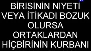 Ortaklardan Birisi Bozuksa Hiçbirinin Kurbanı Kabul Edilmez