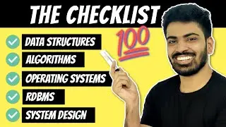 Important Algorithms and Data Structures topics | Checklist for DS - Algo, DBMS, Operating System 🔥