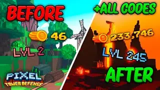 BEST WAY TO FARM GOLD & EXP!  + ALL CODES | Pixel Tower Defense