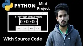 2. Python small project | Stopwatch with source code | Python mini project | Stopwatch using Python