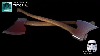 Modeling an Axe in Maya - Curves to Polygons