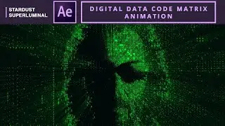 Digital Data Code Matrix Animation in AE | After Effects Tutorial