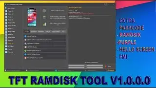 New Release TFT RAMDISK TOOL V1.0.0.0  - 2024 |   Best Tool For iOS System Repair