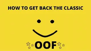 HOW TO GET BACK THE CLASSIC OOF SOUND!!