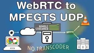 Transmuxing WebRTC into MPEG-TS UDP multicast