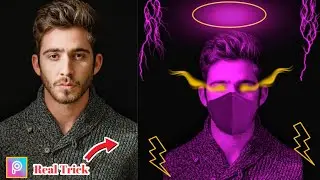 How To Make Neon Vector Logo In PicsArt | How To Make Gaming Logo | PicsArt Vector Art Dp