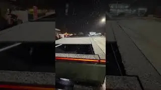 Tesla Cybertruck Tonneau Cover in Snow!