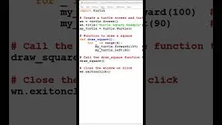 Python turtle | python shorts #pythonshorts #coding #pythontutorial