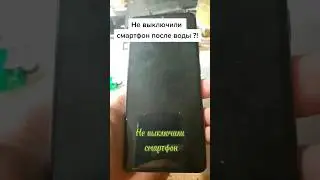 Не выключили смартфон после воды