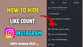 How to hide like count on instagram||Instagram me like count hide kaise kare latest video 2024