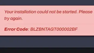 Fix Diablo 4 Your installation could not be started. Please try again Error Code: BLZBNTAGT000002BF