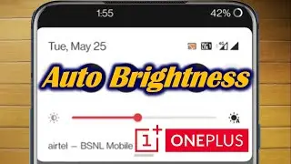 Turn on Automatic Brightness in OnePlus