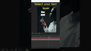 Blow Away Text Animation in Adobe After Effects #adobeaftereffects