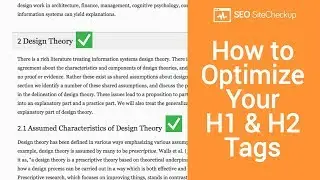 How to Optimize Your H1 and H2 Tags