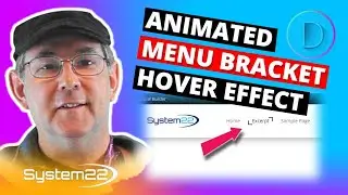 Divi Theme Animated Menu Bracket Hover Effect 👈👍👈👍