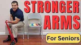 6 Resistance Band Arm Exercises For Seniors (Upper Body Home Workout)