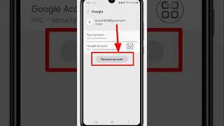 How to Remove Google Account from Android Phone #shorts #removegoogleaccount #removegmailaccount