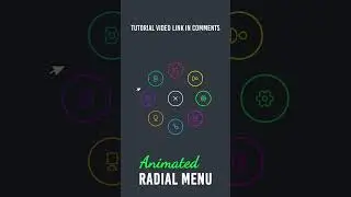 Animated Radial Menu using Html CSS & Vanilla Javascript #shorts