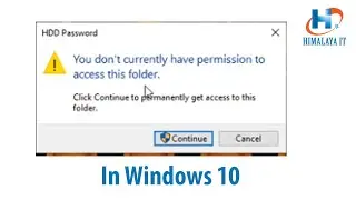 you dont have currently permission to access this folder windows 10