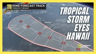 Hawaii Prepares for Close Call With Budding Tropical Storm | #forecast