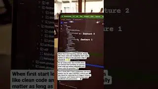 For starts, readability and clean code isn't a thing 😉😏 
