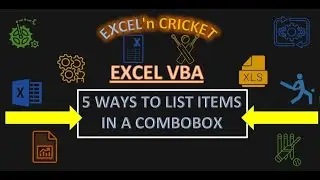 5 ways to list items in a ComboBox Using VBA