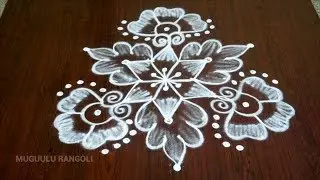 5 dots rangoli design simple 5 dots kolam poo kolam with 5 dots 5 dots simple kolam 5 dot kolam