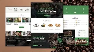 How To Make A Responsive Coffee Shop Website Design Using HTML - CSS - JavaScript || From Scratch