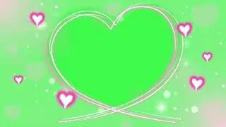 valentine's day in love frame green screen effects