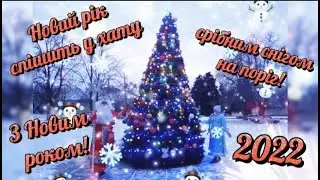 Новий рік спішить у хату срібним снігом на поріг!