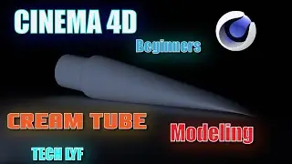 Cream tube modeling in cinema 4d for beginners