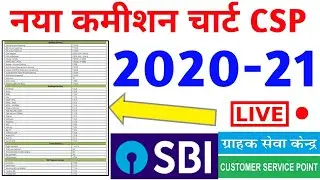 SBI CSP Commission Chart 2020- 21