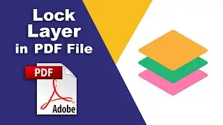 How to lock a layer in a pdf file using Adobe Acrobat Pro DC