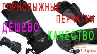 Горнолыжные перчатки с AliExpress.