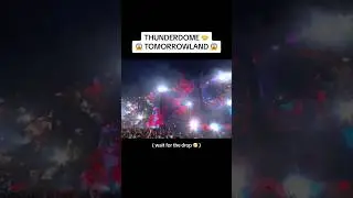When both legends collide 🔥 #dimitrivegasandlikemike #hardstyle #tomorrowland #thunderdome