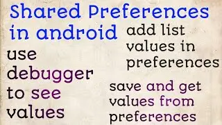 Shared Preferences in Android