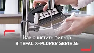 Как очистить фильтр робота пылесоса Tefal X-Plorer Series 45